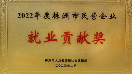 喜訊｜西迪榮獲2022年株洲民營企業(yè)就業(yè)貢獻獎